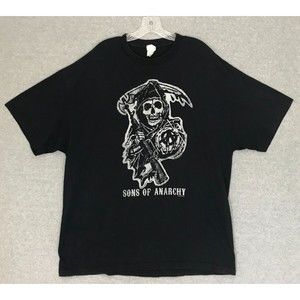 Sons Of Anarchy T-Shirt Mens 2XL Reaper Motorcycle Club TV Series Short Sleeve T